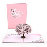 Mother's Day Cherry Blossom Card, 5x7" Pop-Up Cards