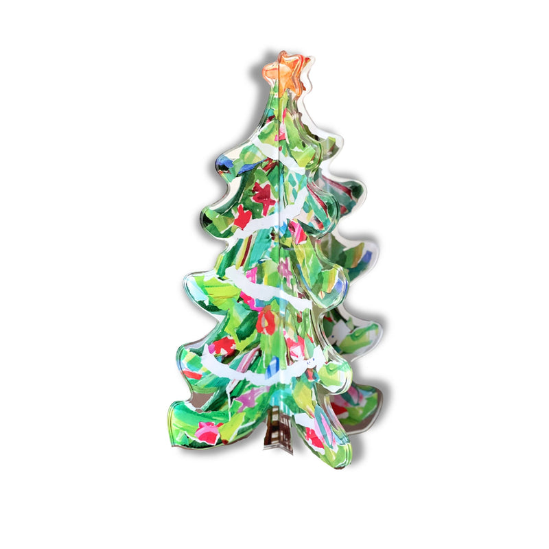 LDF SPARKLE PLENTY 3-D ACRYLIC CHRISTMAS TREE