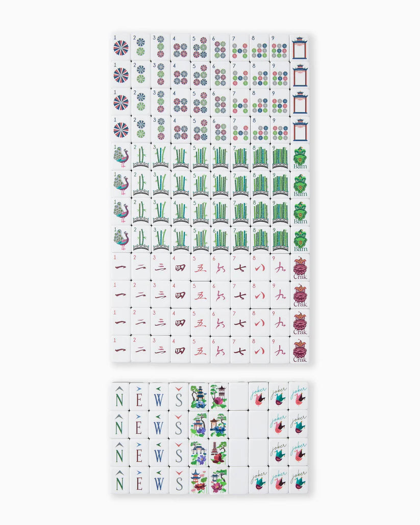 Oh My Mahjong Gatsby American Mahjong Tile Set - 160 Acrylic Tiles