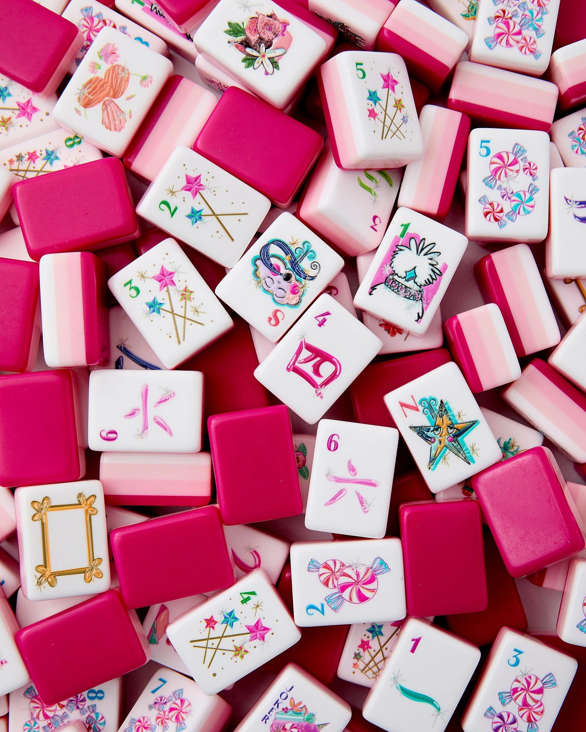 Oh My Mahjong Glitterville American Mahjong Tile Set - 160 Acrylic Tiles