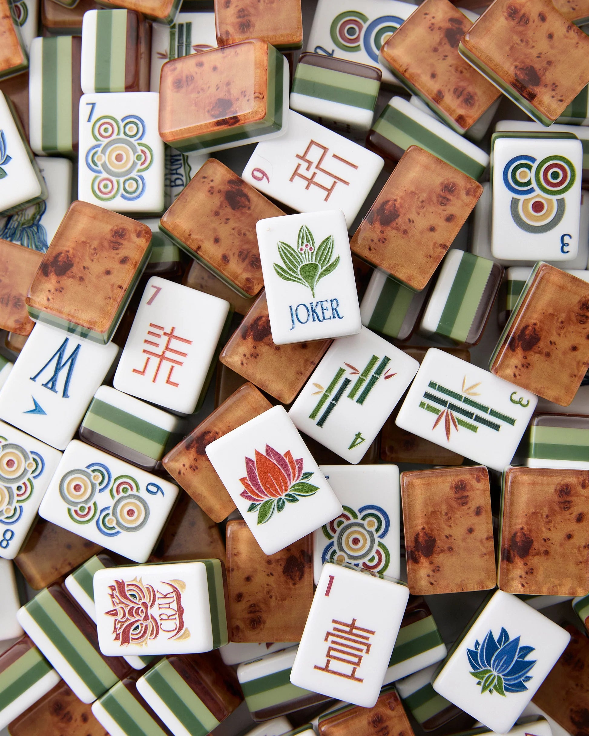 Oh My Mahjong Heritage American Mahjong Tiles - 160 Acrylic Tiles