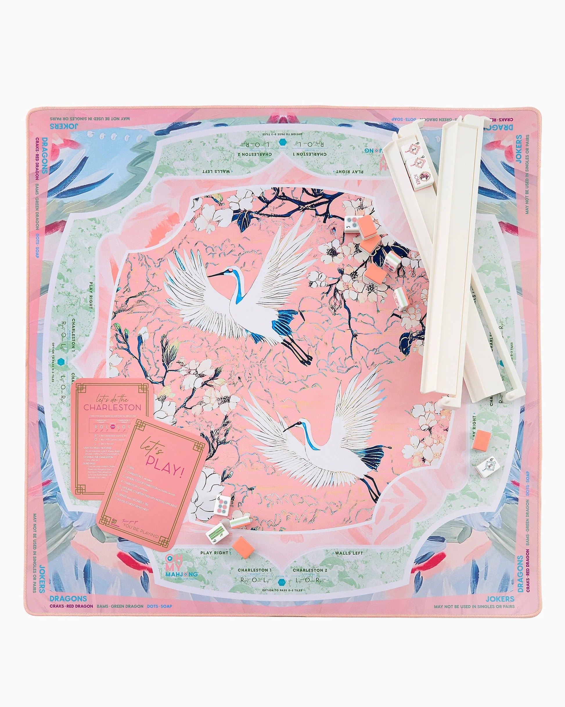Oh My Mahjong Heron Mahjong Mat In Tube