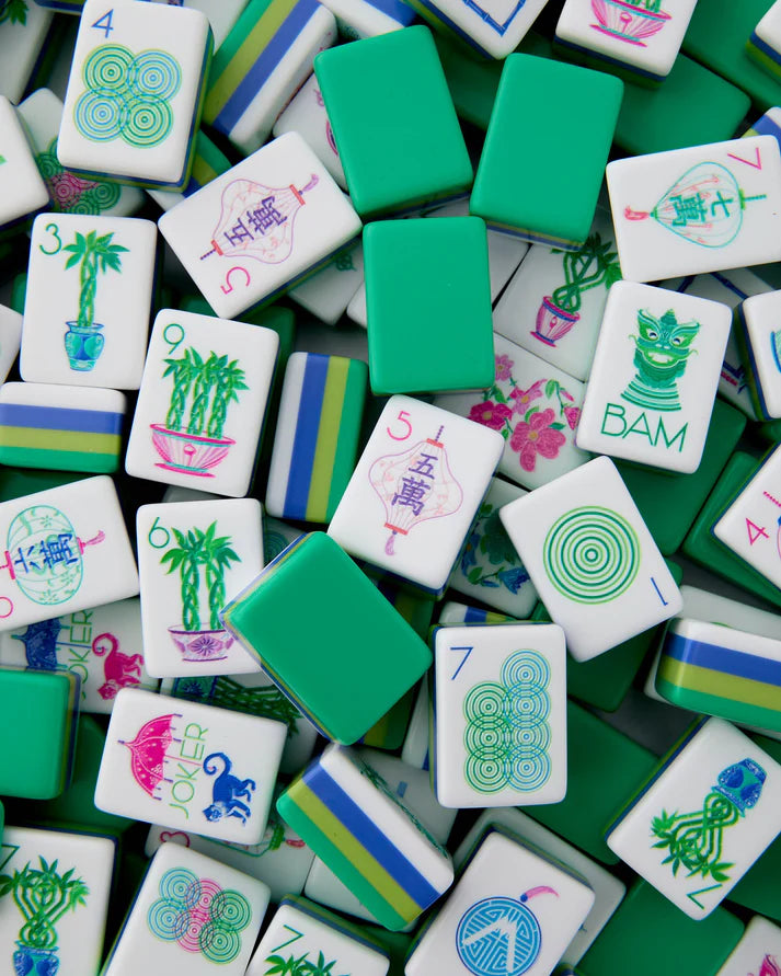 Oh My Mahjong Jasmine American Mahjong Tile Set - 160 Acrylic Tiles