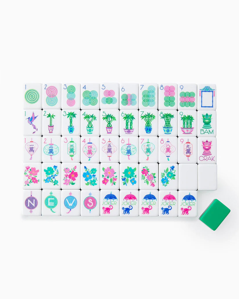 Oh My Mahjong Jasmine American Mahjong Tile Set - 160 Acrylic Tiles
