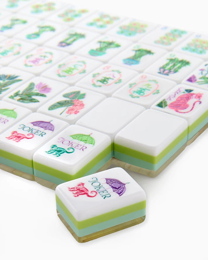 Oh My Mahjong Palm Royale American Mahjong Tile Set - 160 Acrylic Tiles