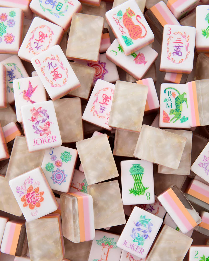 Oh My Mahjong Pearlescent American Mahjong Tile Set - 160 Acrylic Tiles