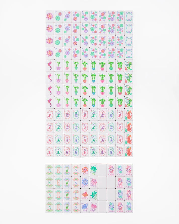 Oh My Mahjong Pearlescent American Mahjong Tile Set - 160 Acrylic Tiles