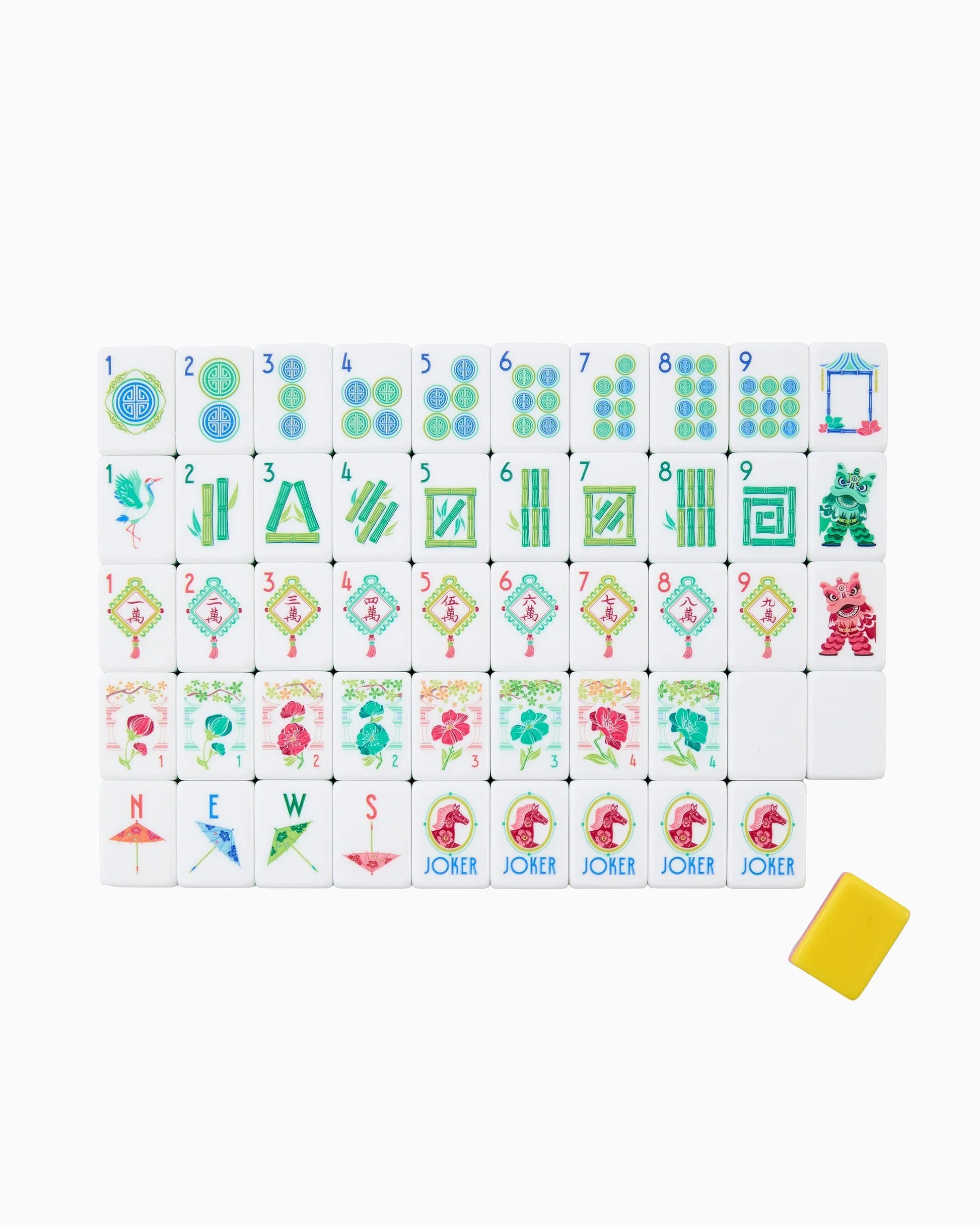 Oh My Mahjong Pippa American Mahjong Tile Set - 160 Acrylic Tiles