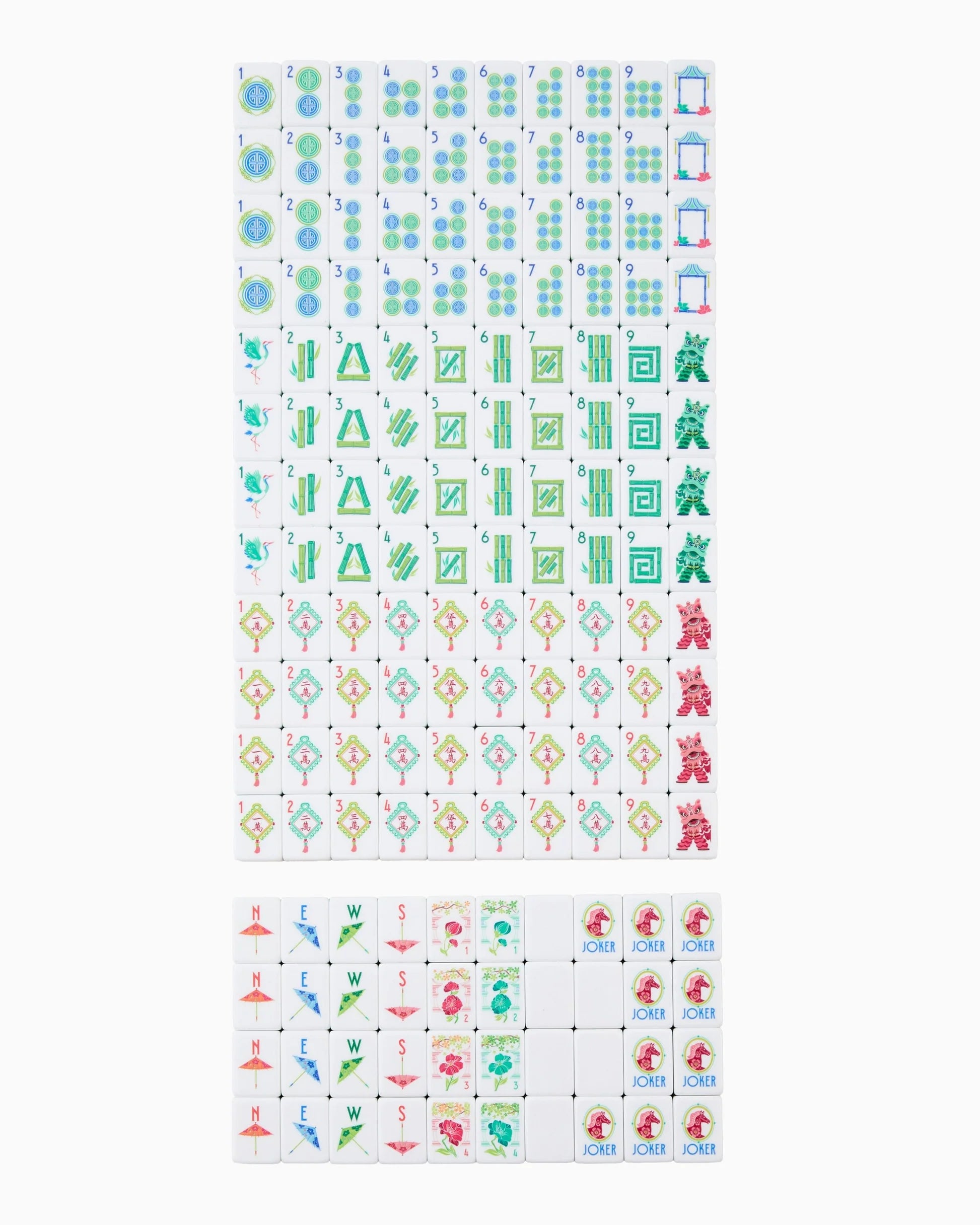 Oh My Mahjong Pippa American Mahjong Tile Set - 160 Acrylic Tiles