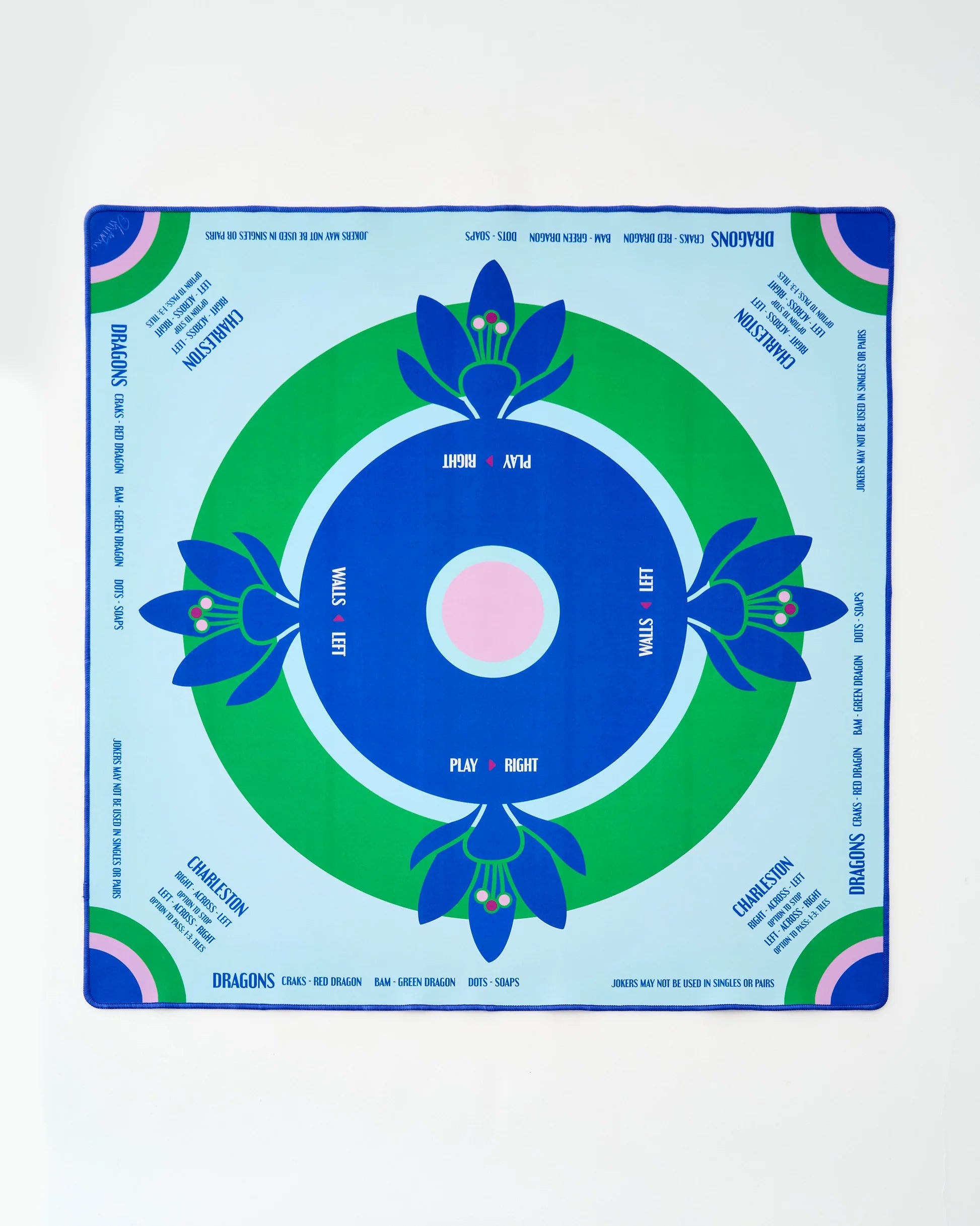 Oh My Mahjong Preppy Soiree Mahjong Mat In Tube