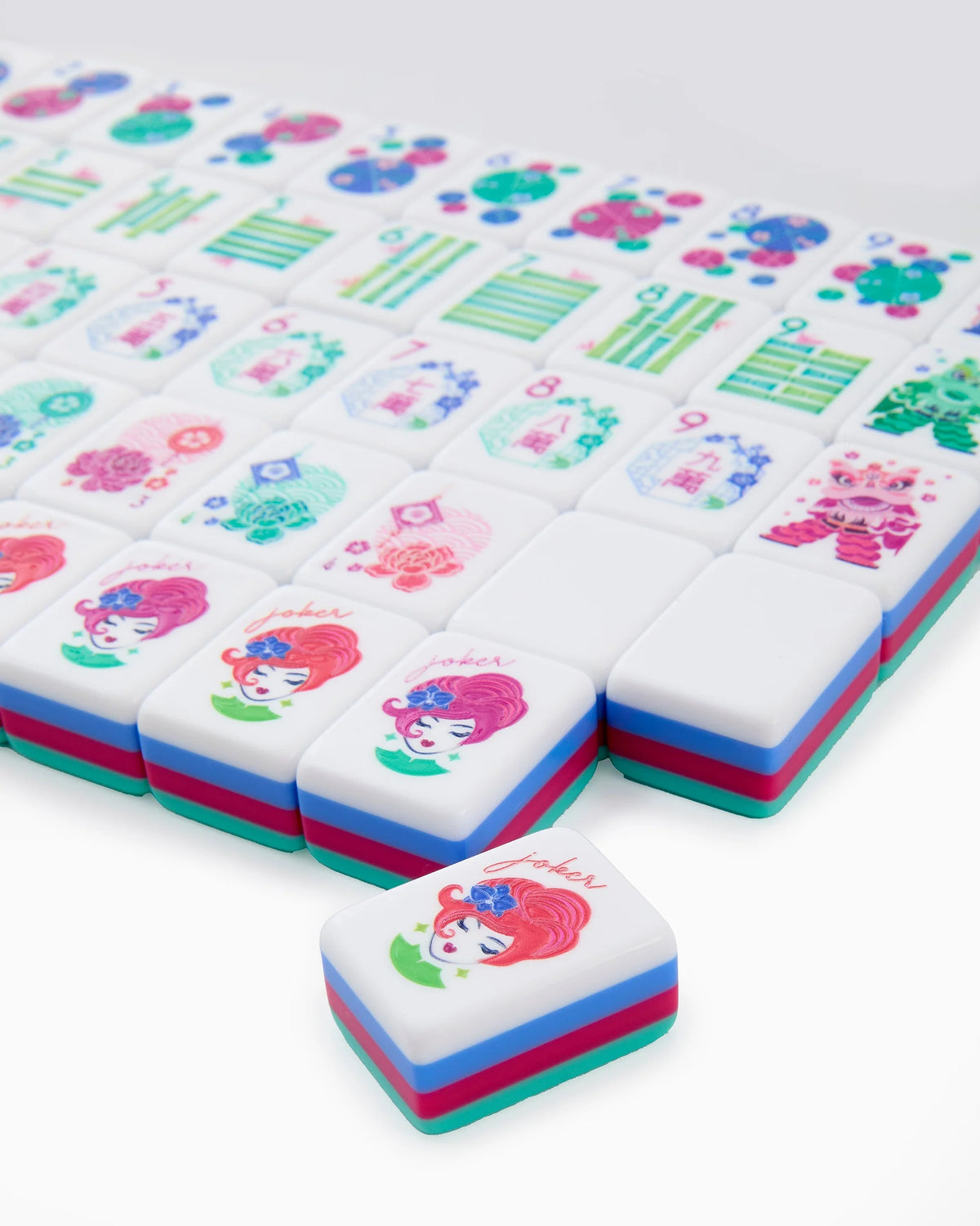 Oh My Mahjong Seabreeze American Mahjong Tiles - 160 Acrylic Tiles