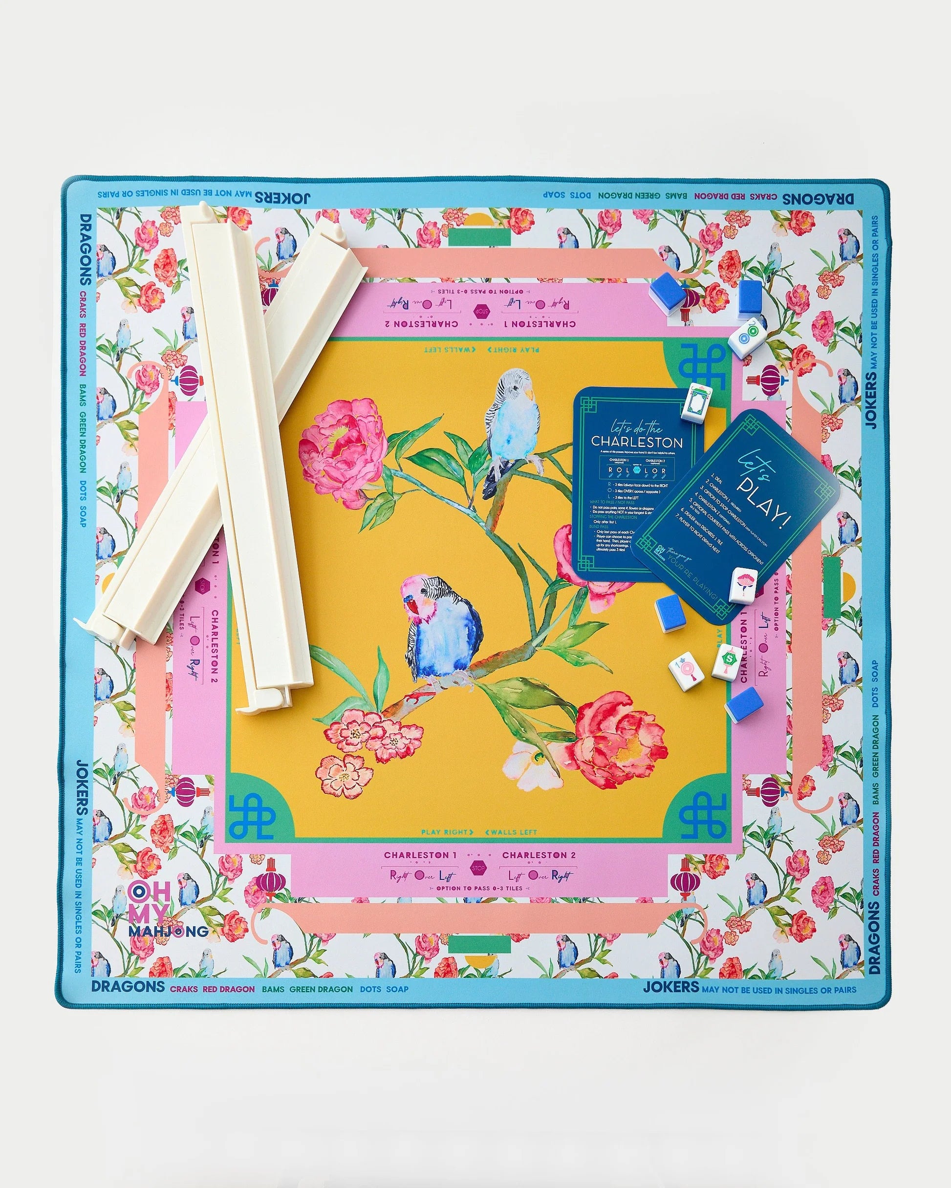 Oh My Mahjong Spring Fling Mahjong Mat In Tube
