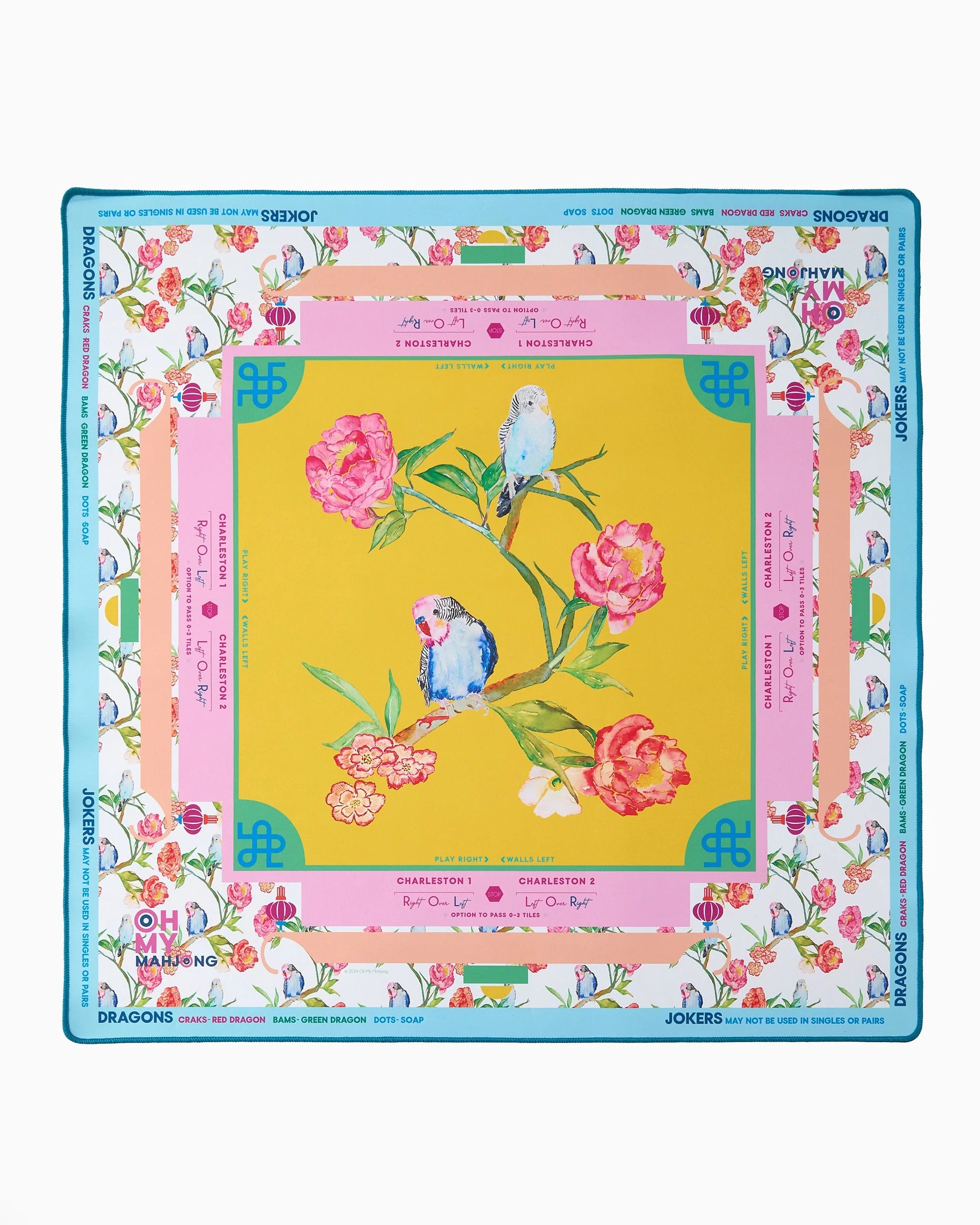 Oh My Mahjong Spring Fling Mahjong Mat In Tube