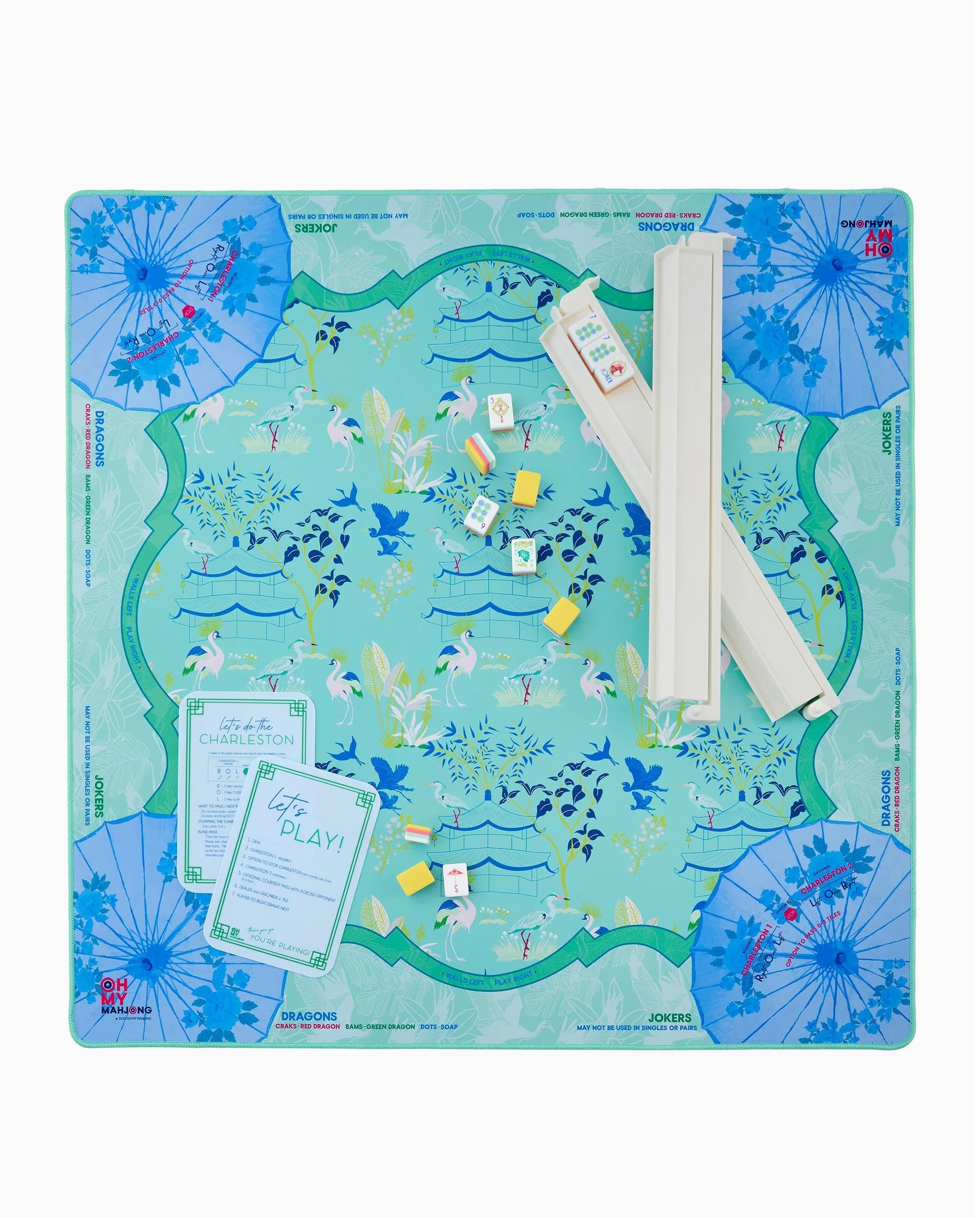 Oh My Mahjong Veranda Mahjong Mat In Tube