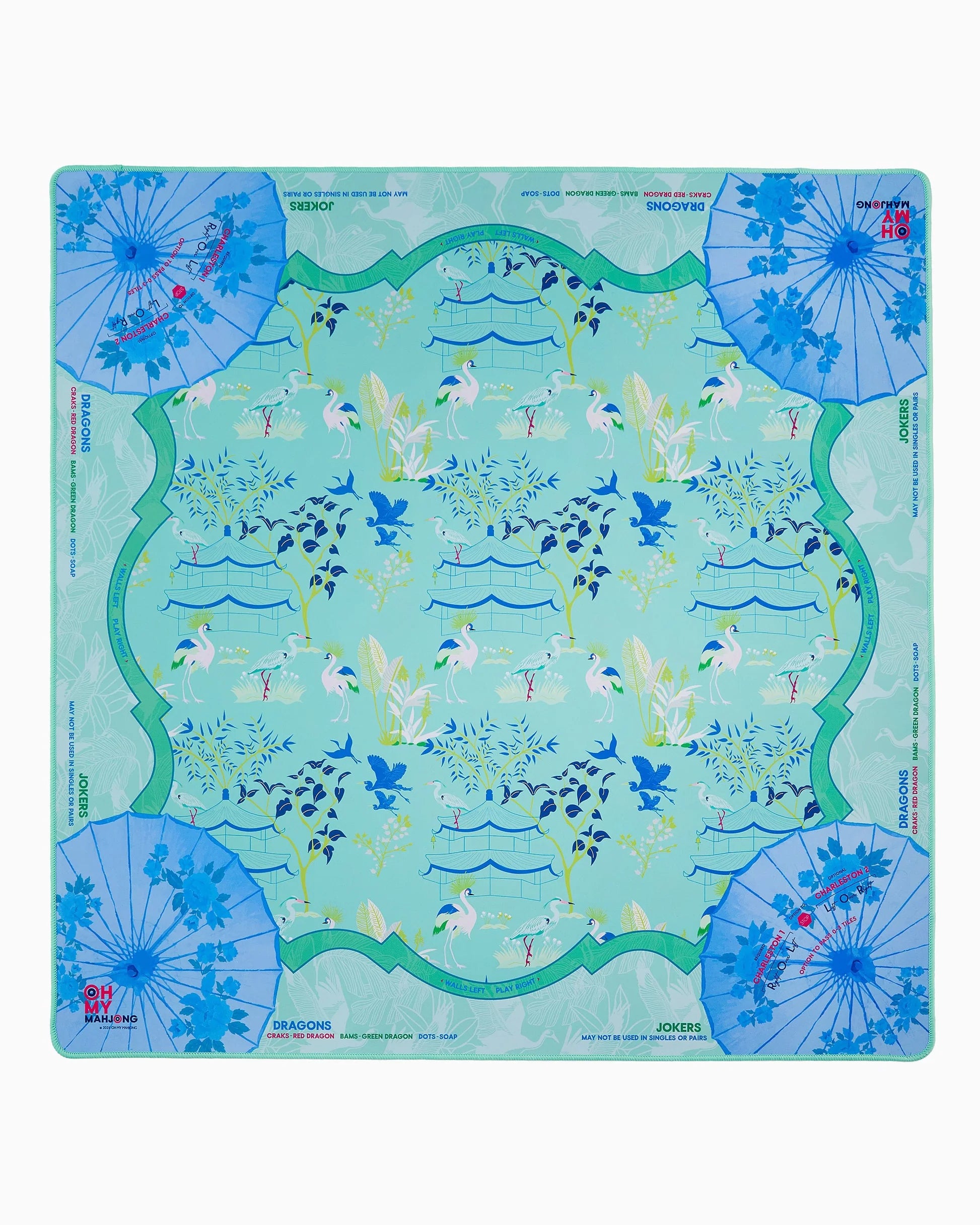 Oh My Mahjong Veranda Mahjong Mat In Tube