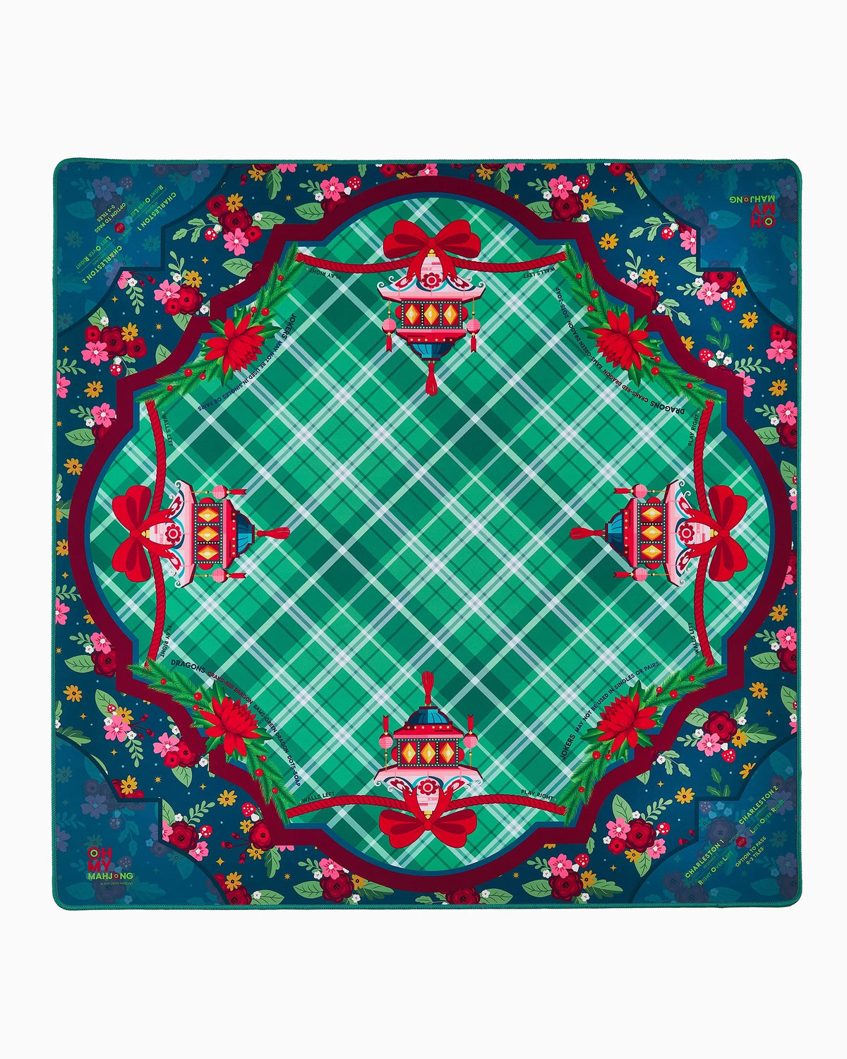 Oh My Mahjong Yuletide Mahjong Mat In Tube