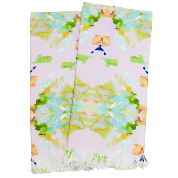 LPD Throw Blanket Stained Glass Lavender