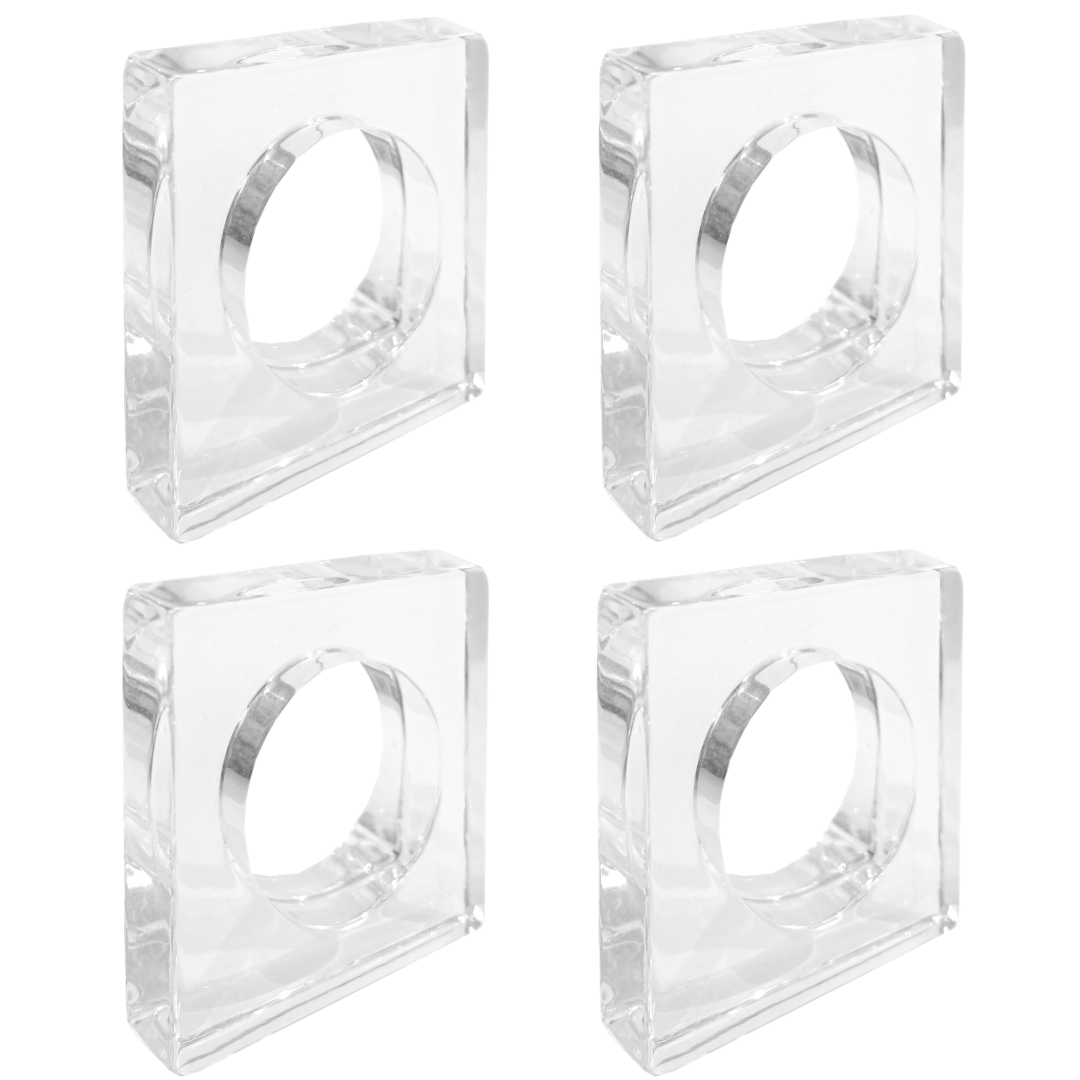 LPD Napkin Ring Acrylic Set - Clear