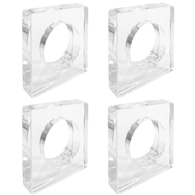 LPD Napkin Ring Acrylic Set - Clear