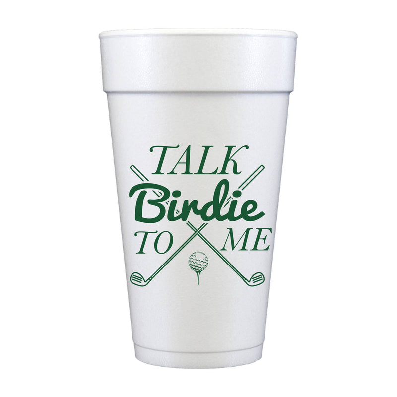 SHH Talk Birdie To Me Masters Golf Clubs - Set of 10 Foam Cups