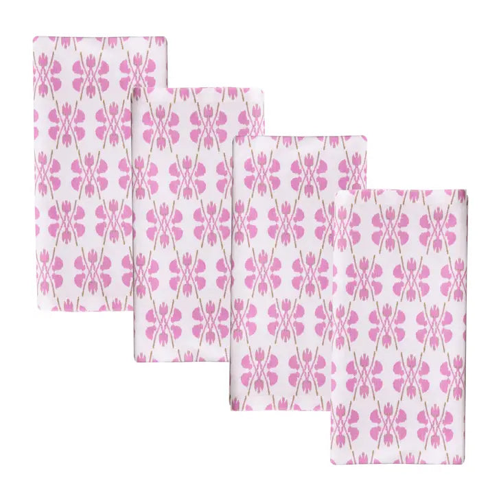 LPD Dinner Napkins Clover Pink