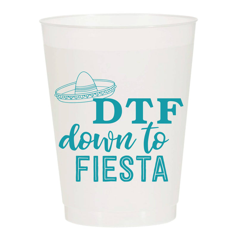 SHH DTF Down To Fiesta Cinco De Mayo - Set of 10 Reusable Cups