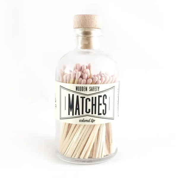 Matches Light Pink Vintage Apothecary